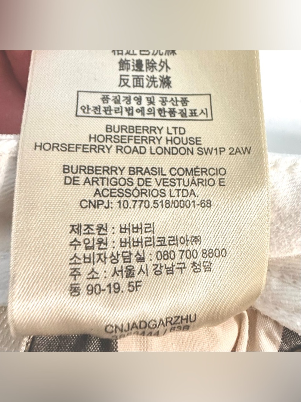 100% Authentic Burberry Brit “Bethnal” Flare Leg Mid Rise White Jeans Size 27R - Picture 14 of 14